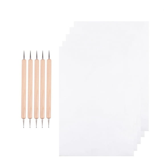 Graphite Transfer Paper Tracing Stylus Dotting Tool Water Soluble Trace for Drawing Bamboo