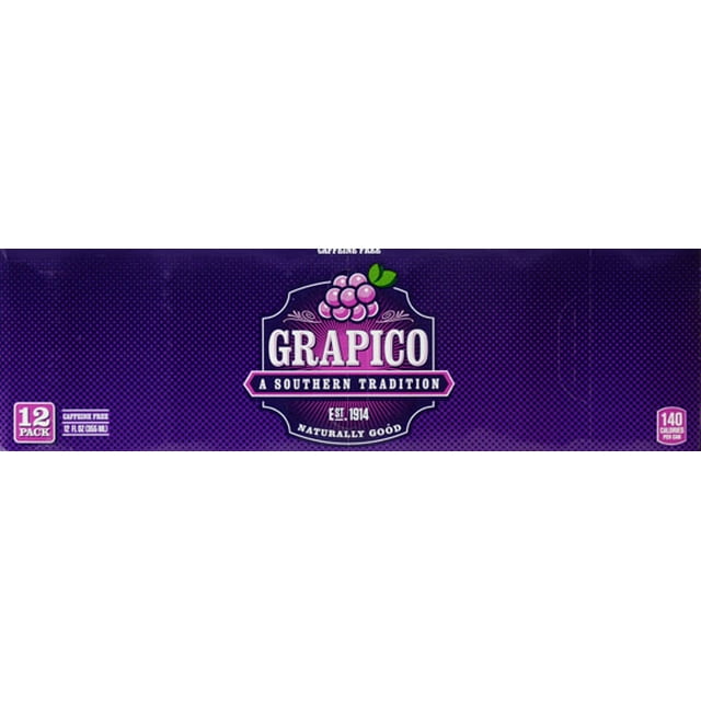 Grapico A Southern Tradition CaffeineFree Grape Flavor Drink, 12 Fl