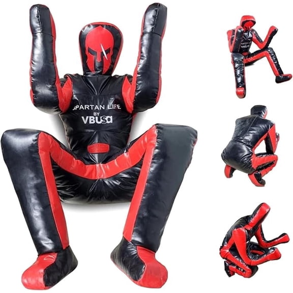 Grappling Dummy-Unfilled Adult MMA Punching Bag & Wrestling Dummy for BJJ, Jiu Jitsu & Boxing - Heavy-Duty Triple-Stitched Training Partner for Judo & Combat Sports