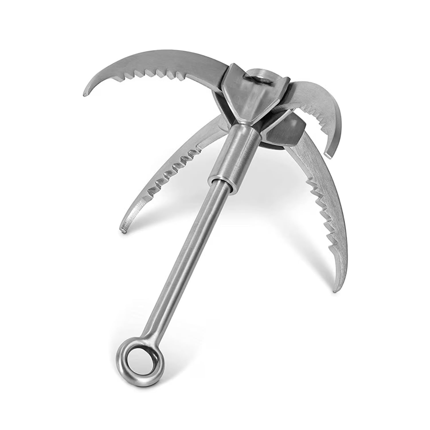 FASTBIRD Grappling Hook Folding Survival Claw Multifunctional Stainless Steel Hook for Outdoor Camping Hiking Tree Rock Mountain Climbing