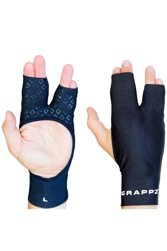 Finger Splint Compression Gloves with Silicone Grip, Unisex Design for Trigger Finger, Small, Black
