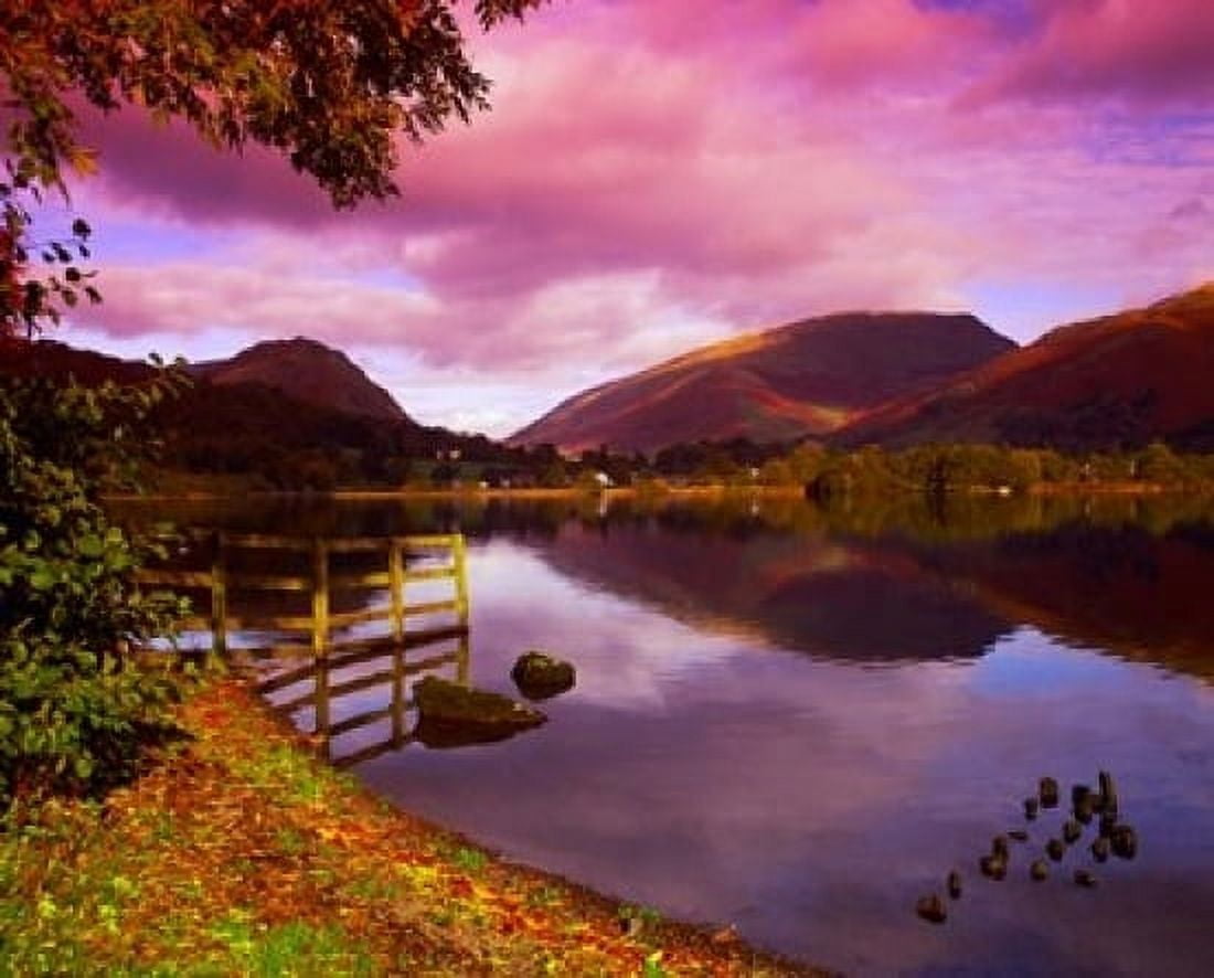 Grasmere in The Lake District Cumbria England Canvas Art - Paul Thompson DanitaDelimont (18 x 15)