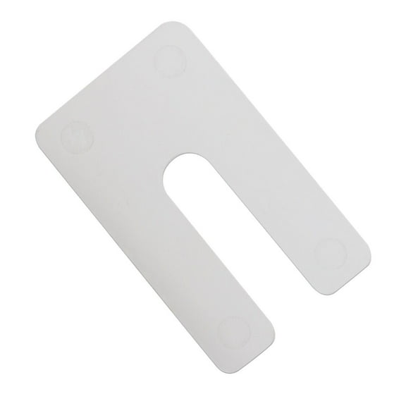 Grass 100 Pack TEC Hinge Side Adjustment Slotted Arm Spacer 1/16" (1.5mm) Overlay Reducer, Clear Finish Plastic