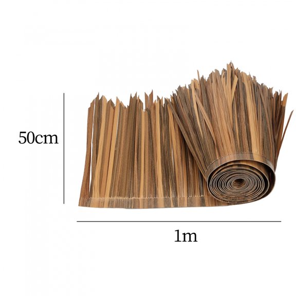 Grass Artificial Thatch Roofing for Outdoor Garden Patio Umbrella Cover 1mx50cm Straw Roof Thatch Simulation Panel Palm Thatch