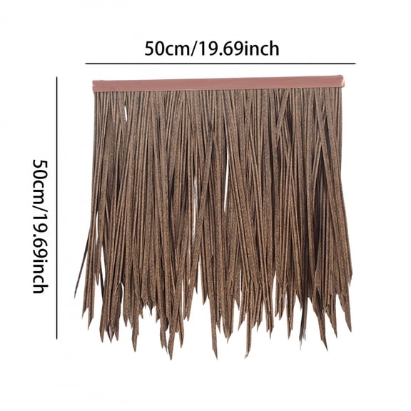 Grass Artificial Thatch Roofing for Outdoor Garden Patio Umbrella Cover 1mx50cm Straw Roof Thatch Simulation Panel Palm Thatch