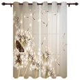 thumbnail image 1 of Grass Background Butterfly Window Curtains For Living Room Bedroom Luxury Modern Kitchen Curtains Fabric Drapes, 1 of 6