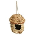 Grass Bird Nest Small Decorative Hanging Woven Bird House for