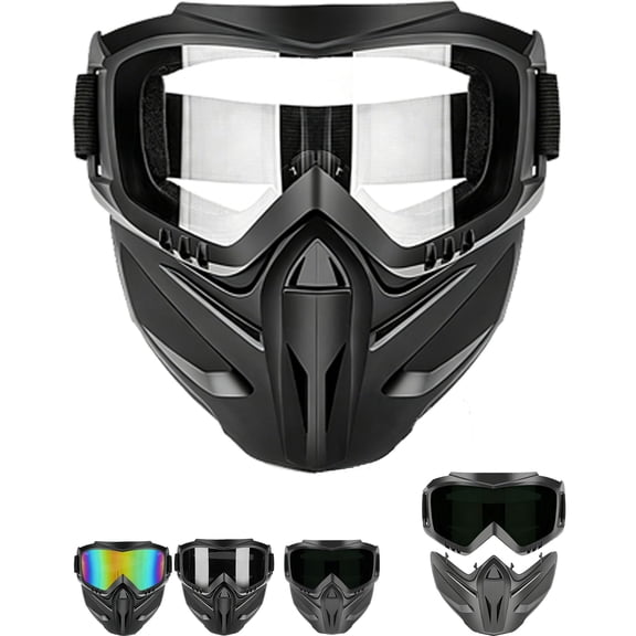 Grass Cutting Mask, Anti-Fog Windproof Goggles for Welding Riding & Outdoor Work