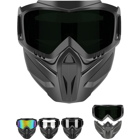Grass Cutting Mask, Anti-Fog Windproof Goggles for Welding Riding & Outdoor Work
