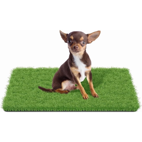 Grass for Dogs, Artificial Turf Grass Indoor Outdoor, Mat for Dogs Soft , Cesped Artificial for Patios, Astro Turf for Balcony, Quick Clean, Easy Rinse Patio Rug, 29.5"x17"