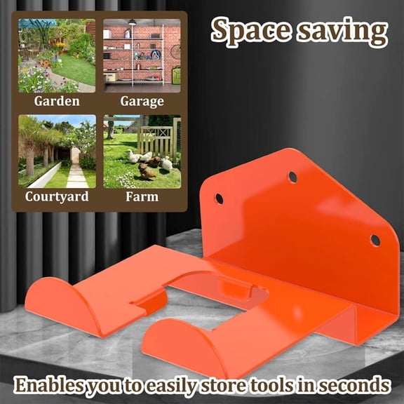 Grass Eater Hanger, Heavy Duty Trimmer Rack, Garage Organizer and Storage Hooks, Wall Mounted Grass Trimmer Rack