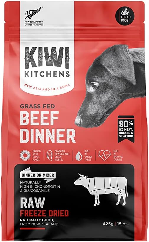 Grass Fed Beef Dinner Raw Freeze Dried Dog Food (15 oz)