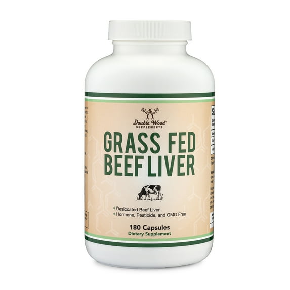 Grass Fed Beef Liver - 180 x 500 mg capsules - Natural Multivitamin Alternative