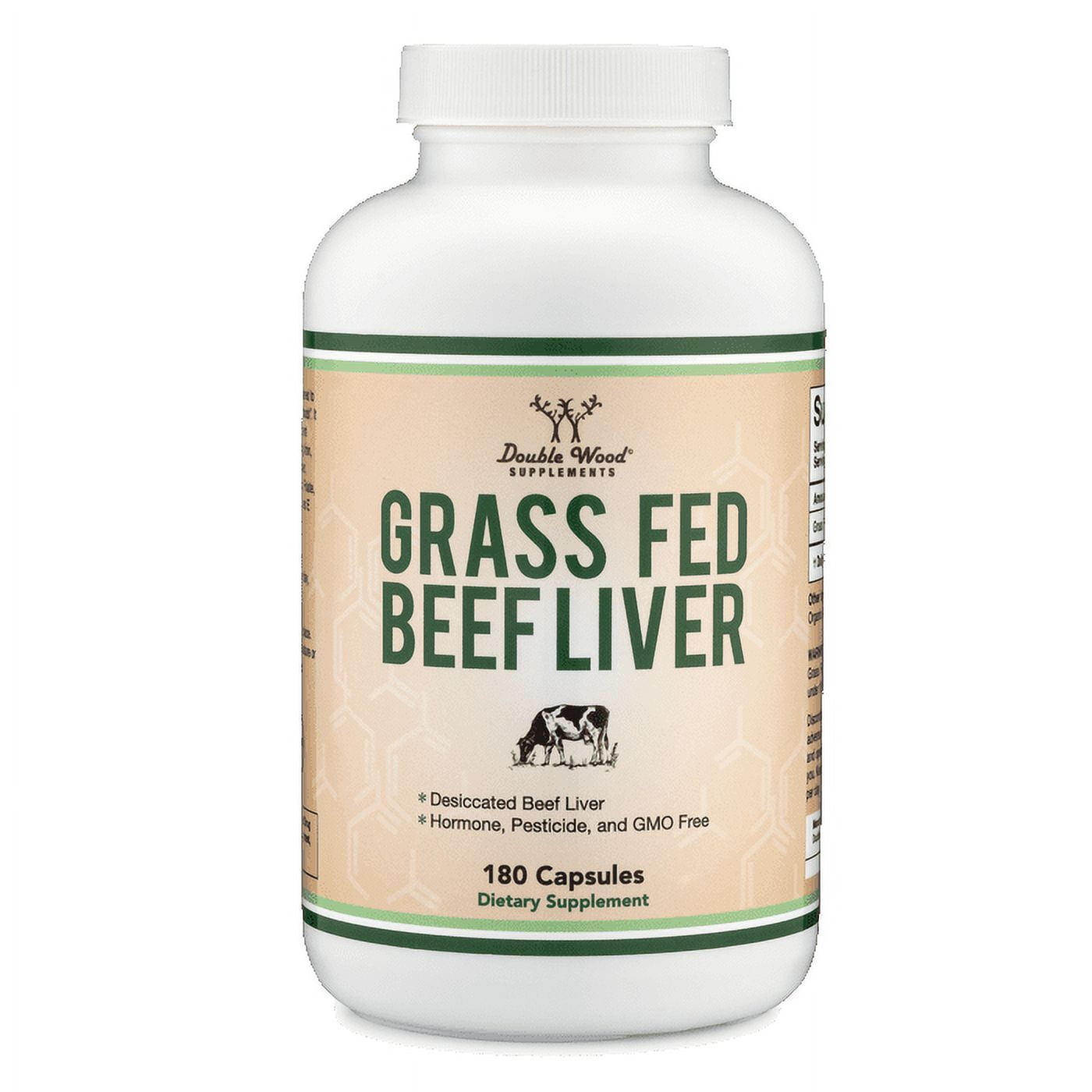 Grass Fed Beef Liver - 180 x 500 mg capsules - Natural Multivitamin ...