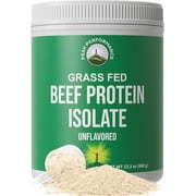 Peak Performance Beef Protein Isolate Powder - Lactose Free, Grass Fed, No Whey. Natural Flavor -30 Servings