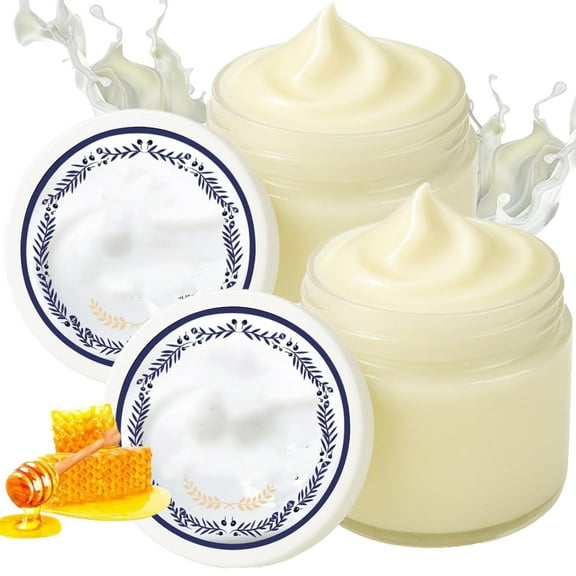 Grass Fed Honey & Tallow Balm - Tallow and Manuka Honey Cream, Organic Facial Cream, Natural Ingredient Whipped Moisturizer for Face & Body