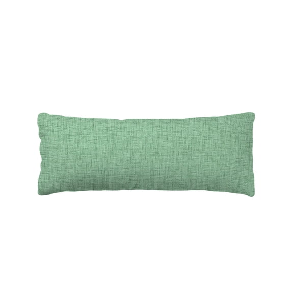 Grass Green Body Pillow Cover 20 x 54 Inch Decorative Pillow Cover Rustic Farmhouse Solid Color Lumbar Pillowcase Seasonal Rectangle Cushion Case for Couch Sofa Bed Living Room