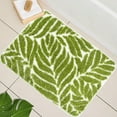 thumbnail image 1 of Grass Green Leaf Bathroom Rugs - Cute Bath Mat, Large Bath Mats for Bathroom Non Slip Machine Washable Funny Bathroom Decor Water Absorbing Bath Rugs Green Bath Mat Leaves 24" x 36", 1 of 14