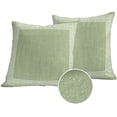 thumbnail image 1 of Grass Green Retro Greek Key Outdoor Pillow Covers 20x20 Set of 2,Waterproof Patio Throw Pillowcase Protectors,Geometric Greece Ancient Rustic Decorative Pillow Shams Cushion Covers for Seat Bed Couch, 1 of 8