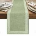 thumbnail image 1 of Grass Green Retro Greek Key Table Runner - 72 Inch Long, Kitchen Dining Table Runner Dresser Scarves, Geometric Greece Ancient Rustic Farmhouse Decor for Coffee Tables Wedding Party Banquet, 1 of 8