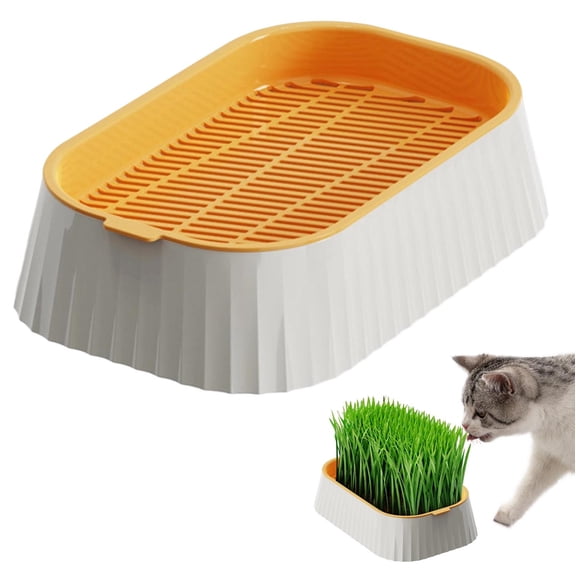 Grass Grower Planter Tray Double Layer Soilless Wheatgrass Sprouting Container | Removable Water Tray | Stable Non-Slip Base | Easy Harvest | Indoor Gardening Nursery Box