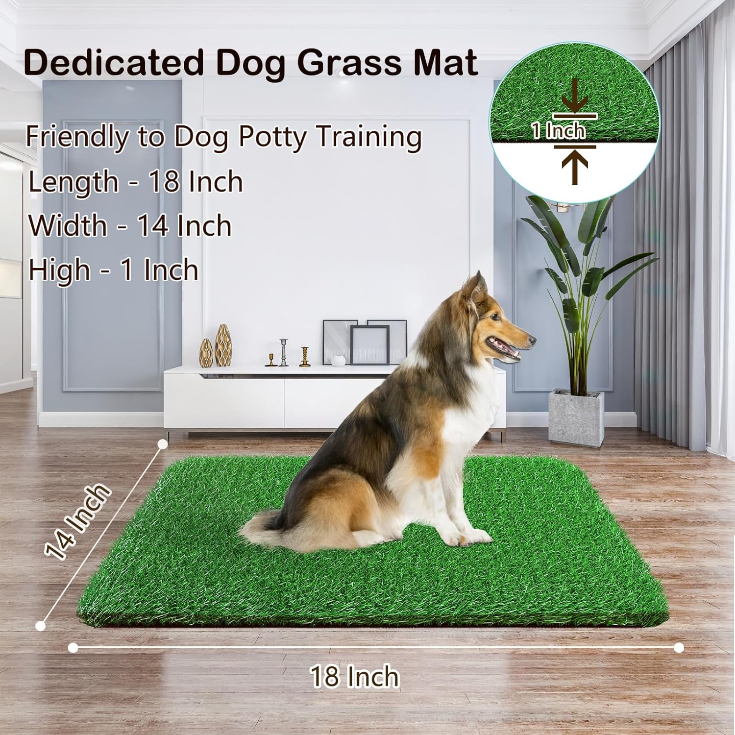 Grass Pad for Dogs Indoor Outdoor Soft and Realistic Artificial Dog ...