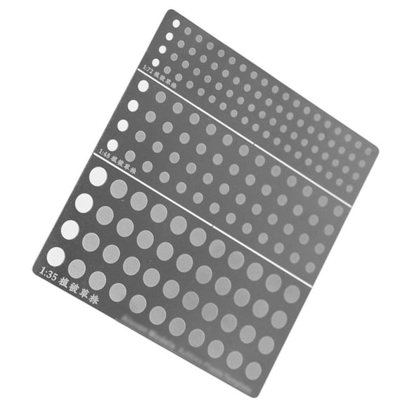 Grass Planting Template 304 Stainless Steel, Suitable for 1:72, 1:48, 1:35 Model Scenes