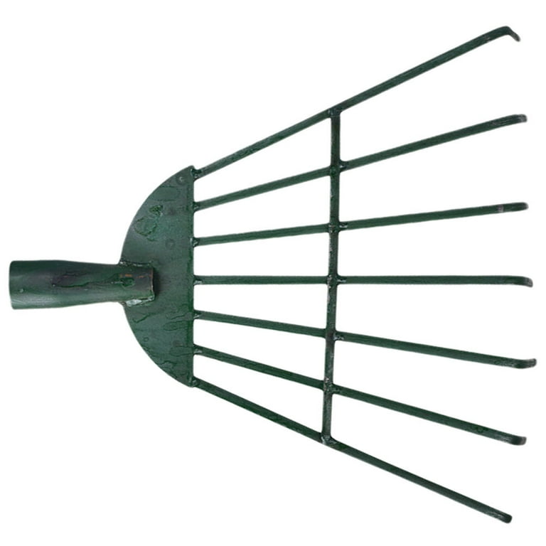 Grass Rake Artificial Leaves Metal Carbon Steel Springs Farming