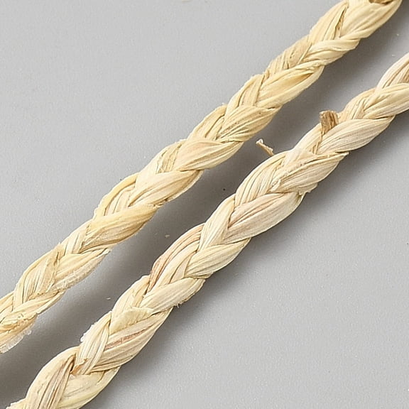 Grass Ribbon Flat Lemon Chiffon 1/8 inch(4.5~6.5mm) 3mm