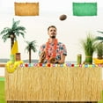 thumbnail image 1 of Grass Rt Table Decor - Tropical Luau Party, Hawaiian Beach Theme, Plastic Fringe Trim, Summer Celebration Backdrop, Festive Tiki Decorations, Topliu, 1 of 9