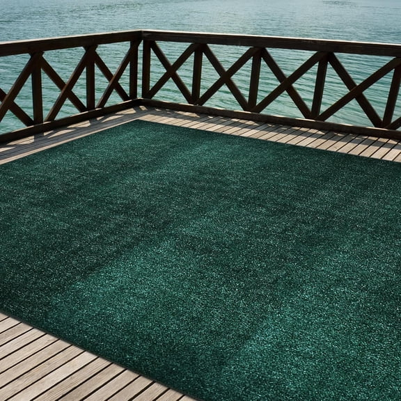 Grass Rug  4 x 14ft Emerald Turf Carpet for Patios, Yards, Boats, Camping  Indoor/Outdoor Use