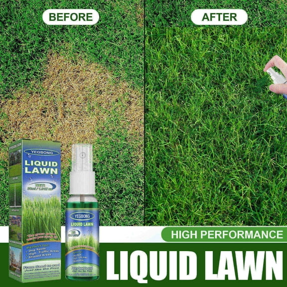 Grass Seed Spray, Liquid Lawn Fertilizer Concentrate, 30Ml 1.01Fl Oz, Hydroseeding Spray for Grass, Backyard Playground, Patch Repair, 1 Pc Box