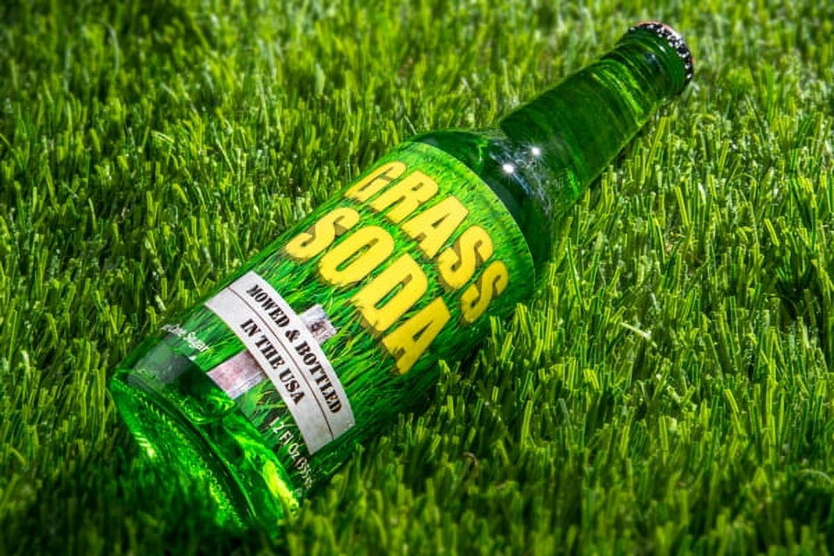Grass Soda A unique sweet drink flavored like freshcut grass