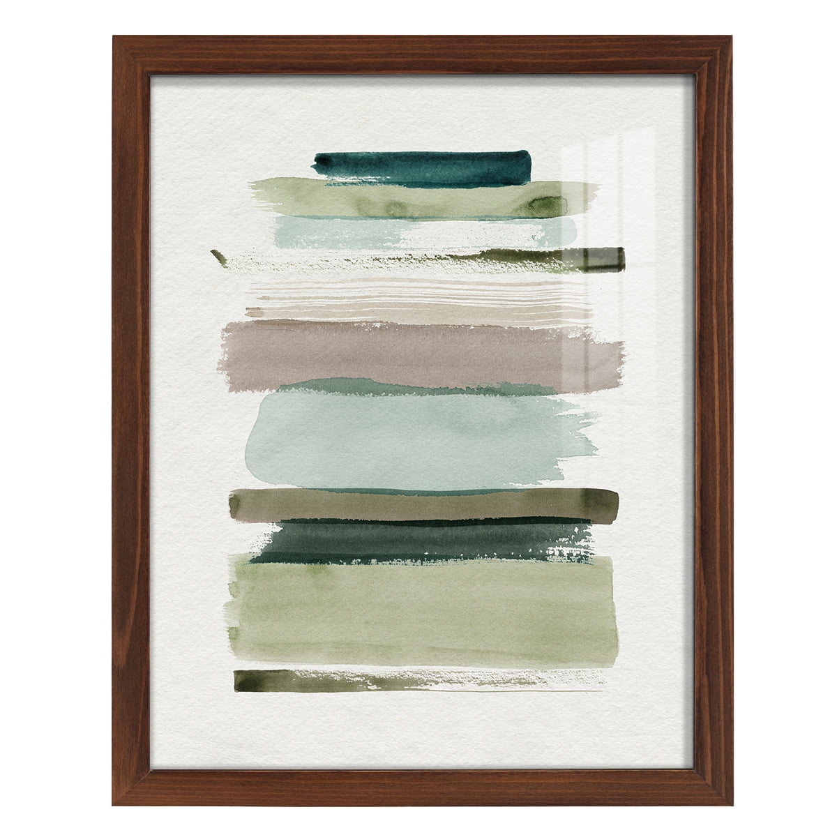 Grass Stains I - Framed Print w/glass - Chestnut