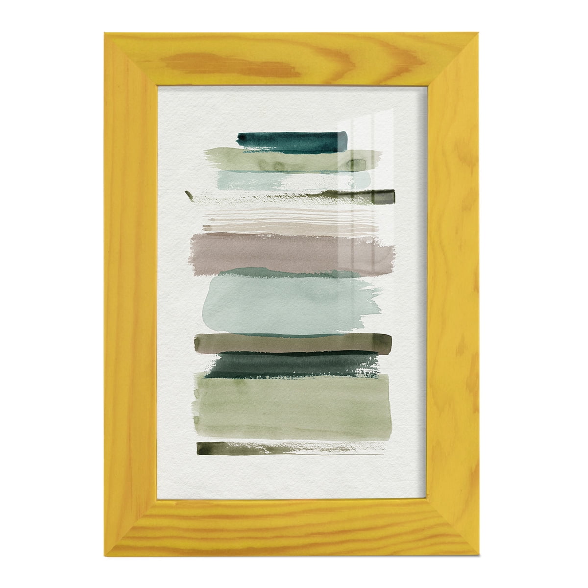 Grass Stains I - Framed Print w/glass - Sunflower Yellow