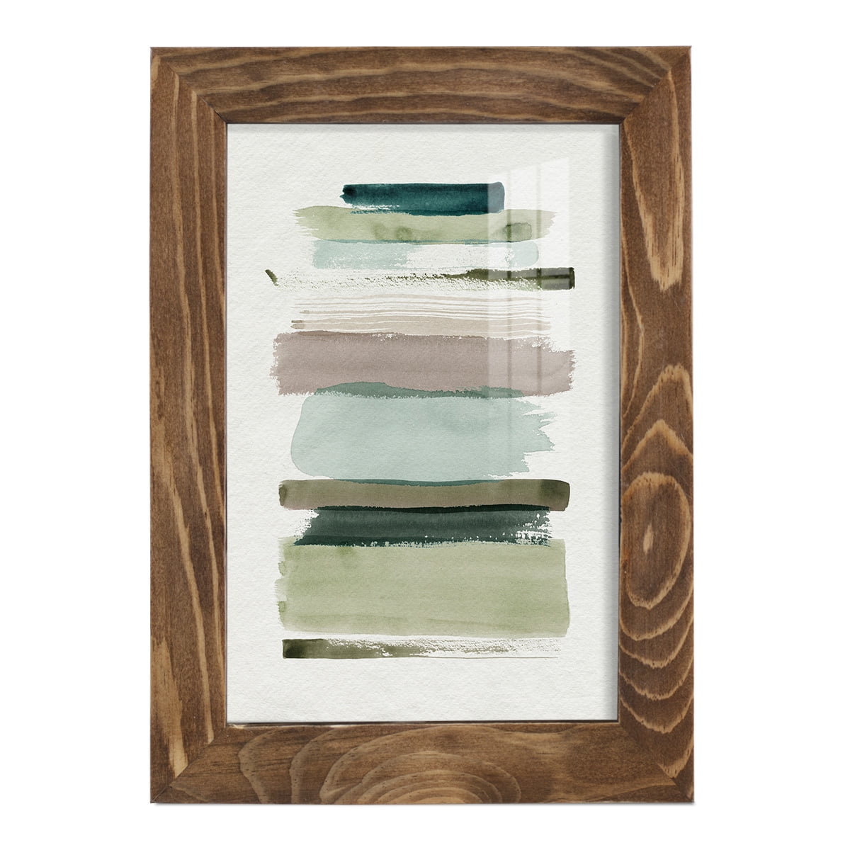 Grass Stains I - Framed Print w/glass - Walnut