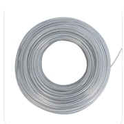 Grass Strimmer Line,131Ft Thread for Cutting Grass Nylon Steel String Trimmer Spool 3.0mm Round Wire for Garden Trimmers Grey