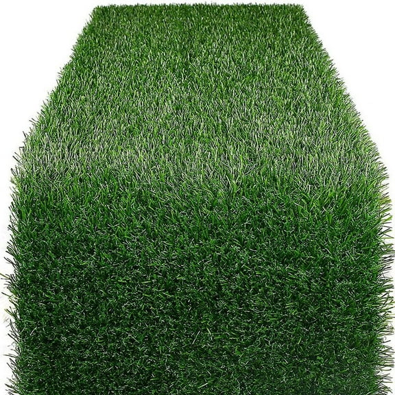 Grass Table Runner 12 x 72 Inch, Green Artificial Tabletop Decor for Wedding, Birthday , Banquet, Baby Shower