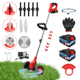 thumbnail image 1 of Grass Trimmer Cordless Electric Weed Eaters & Weed Trimmer, Weed Lawn Edge Trimmer, Mower with Upgraded Wheels & 2 Batteries, 1 of 12