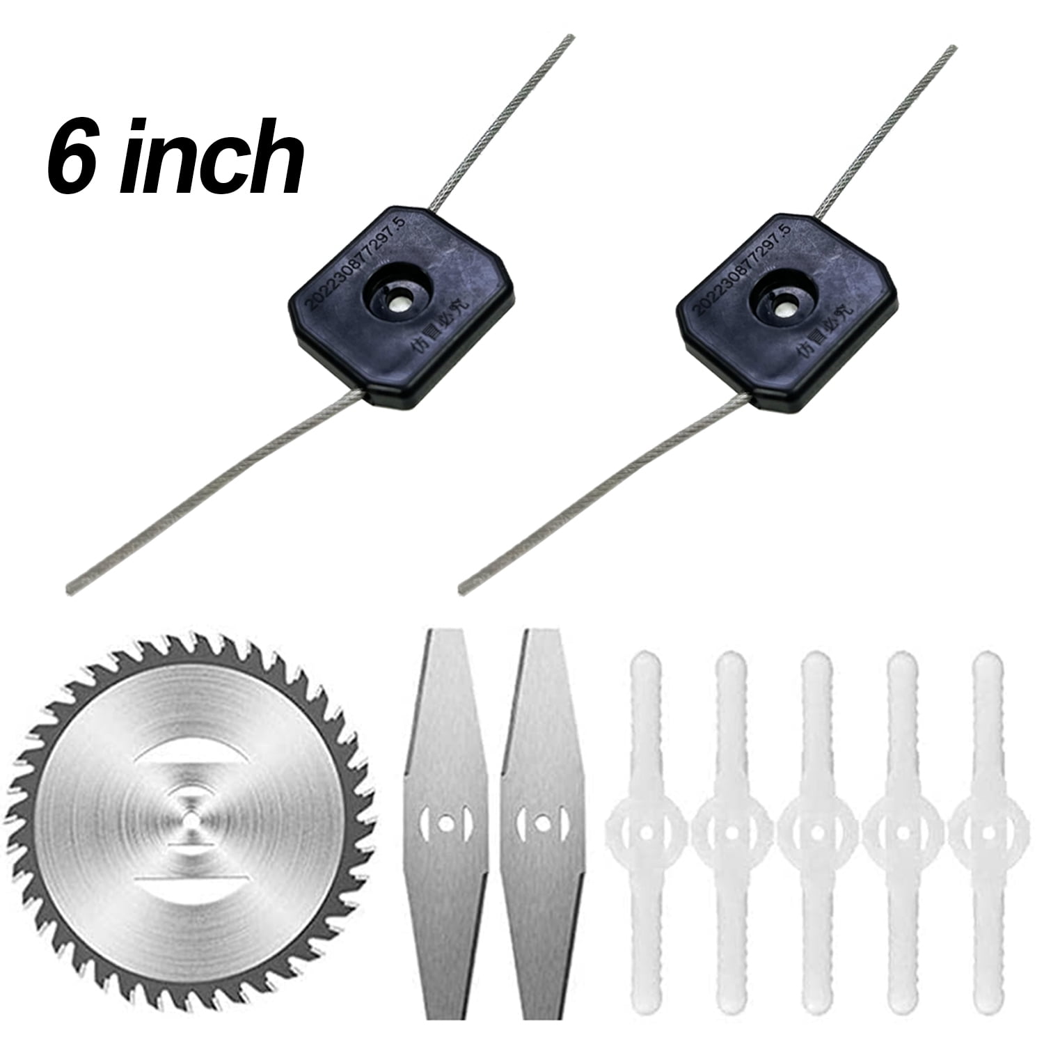 Grass Trimmer Blades for 6Inch Weed Eaters(Included 5 * Plastic Blades