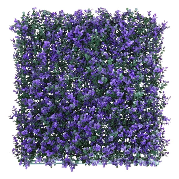 Grass Wall Panel 20'x20', 2Packs Artificial Greenery Wall Backdrop Faux Fence Privacy Screen Fake Hedge Topiary Boxwood Décor for Indoor Outdoor, Lavender