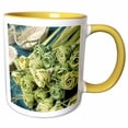 thumbnail image 1 of 3drose, Grass Woven Roses for Sale at Market, Charleston, South Carolina. Usa, 11oz Two-tone Yellow Mug, 1 of 6
