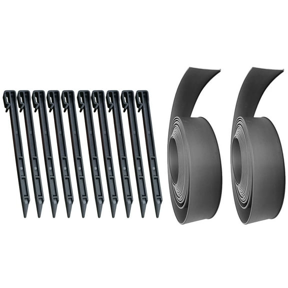 Grass and Rock Barrier Garden Borders Edging Landscape Coil Plants Lawn Hemming Fence Decorations Mulch