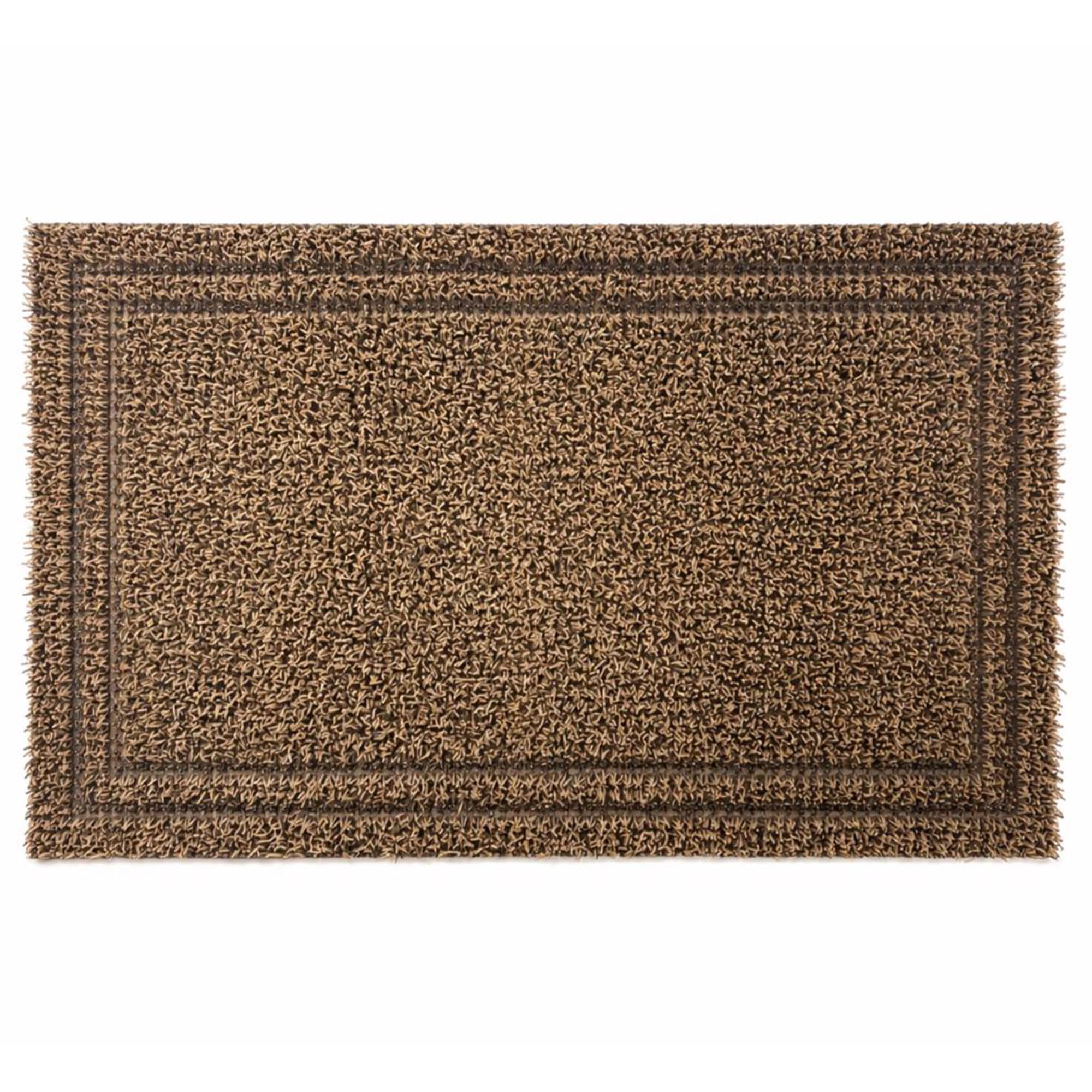 GrassWorx 20 in. W X 36 in. L Tan Double Border Astroturf Door Mat