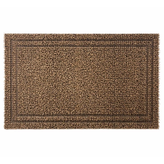 GrassWorx 20 in. W X 36 in. L Tan Double Border Astroturf Door Mat
