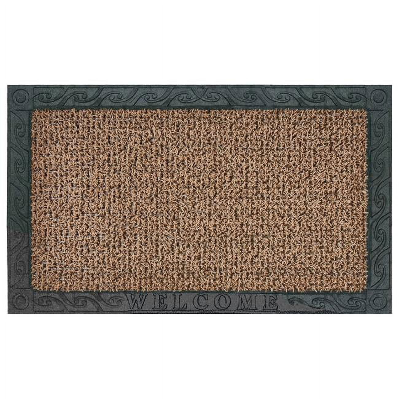 GrassWorx 30 in. W X 18 in. L Black/Brown Filigree AstroTurf