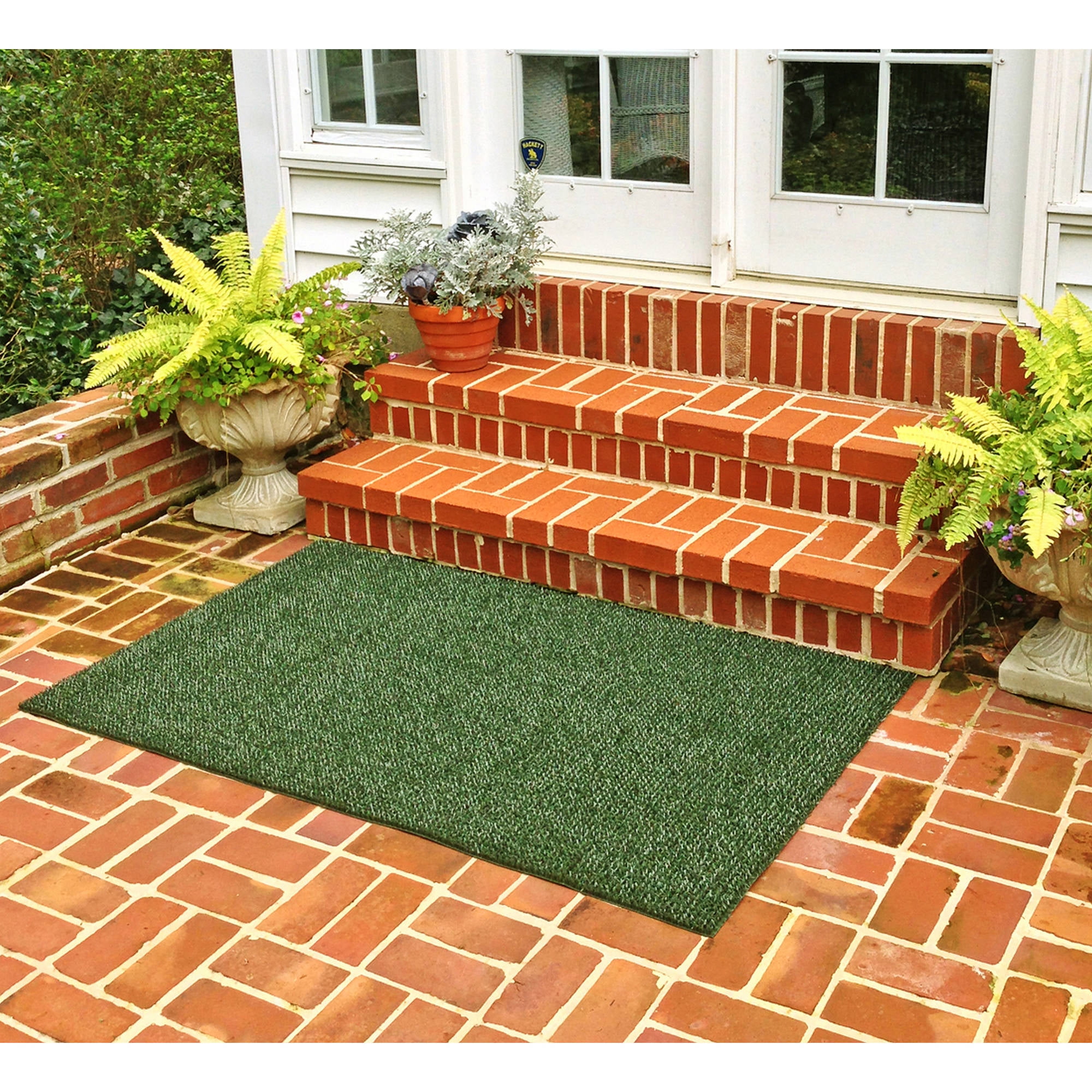 GrassWorx 60 in. L X 36 in. W Evergreen Flair AstroTurf Door Mat