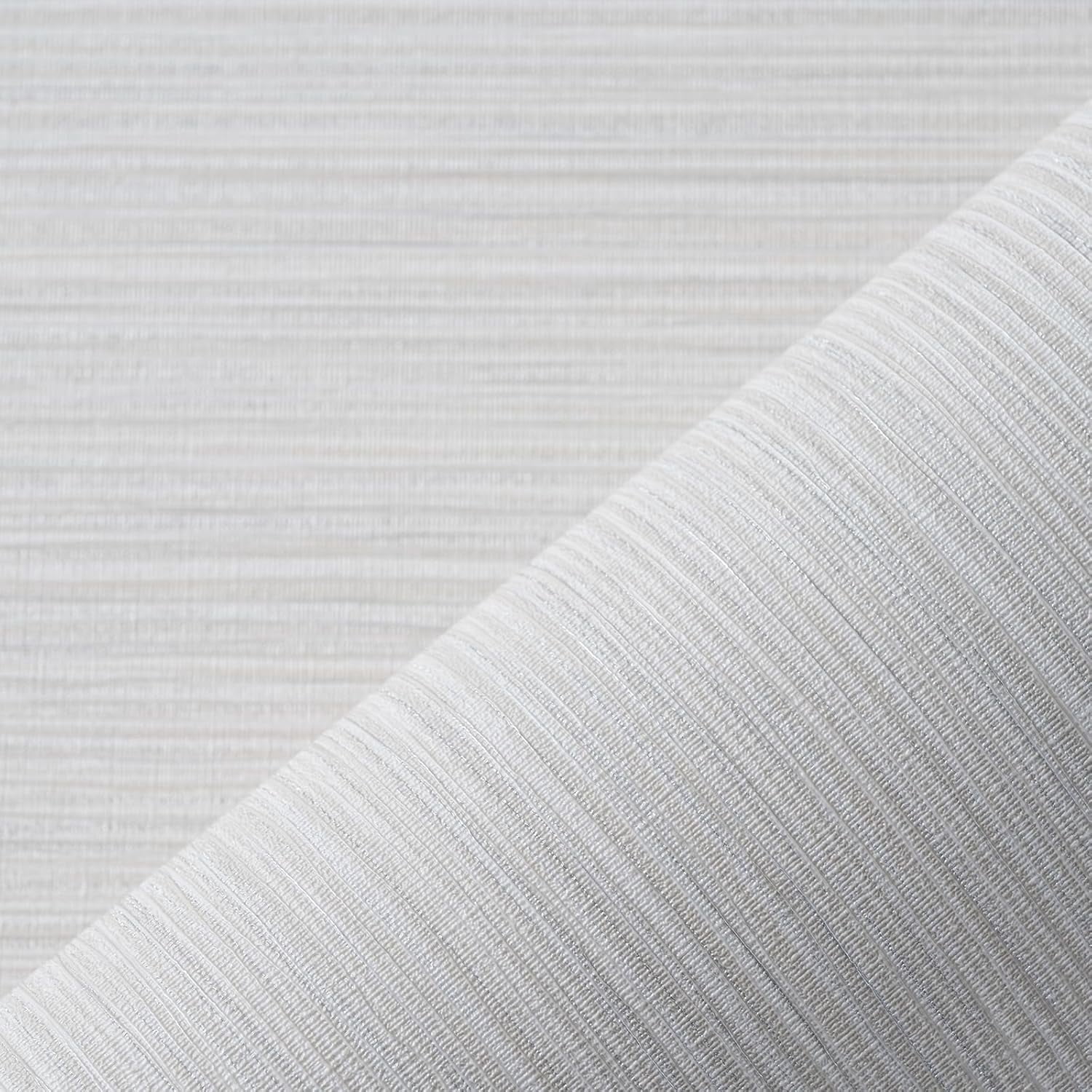 Grasscloth Textured Wallpaper Beige Gray Linen Thick 24