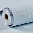 thumbnail image 1 of Grasscloth Wallpaper Textured 24in X 393in Fabric Contact Paper Light Blue Wall Paper Textured Linen Peel and Stick Self-Adhesive Thick Vinyl Embossed Film Wallpaper, 1 of 14