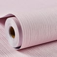 thumbnail image 1 of Grasscloth Wallpaper Textured 24in X 393in Fabric Contact Paper Pink Wall Paper Textured Linen Peel and Stick Self-Adhesive Thick Vinyl Embossed Film Wallpaper (Pink), 1 of 13